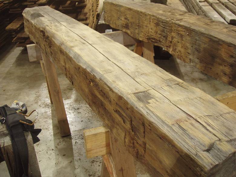 Hand Hewn Mantel for Approval / 8x10x85" Hand Hewn Mantel